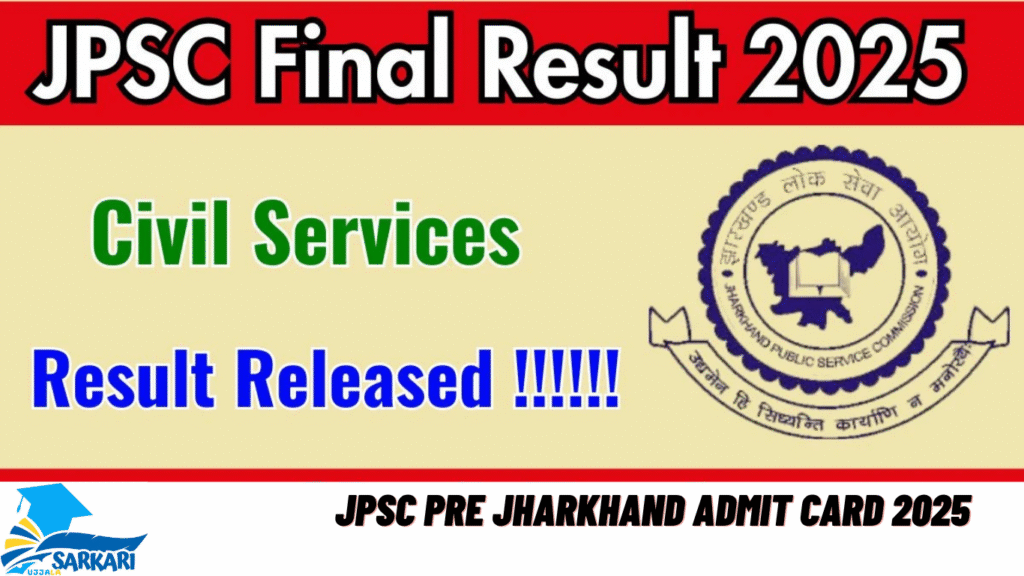 JPSC Pre Jharkhand Admit Card 2025