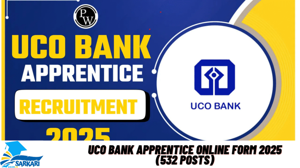 UCO Bank Apprentice Online Form 2025 (532 Posts)