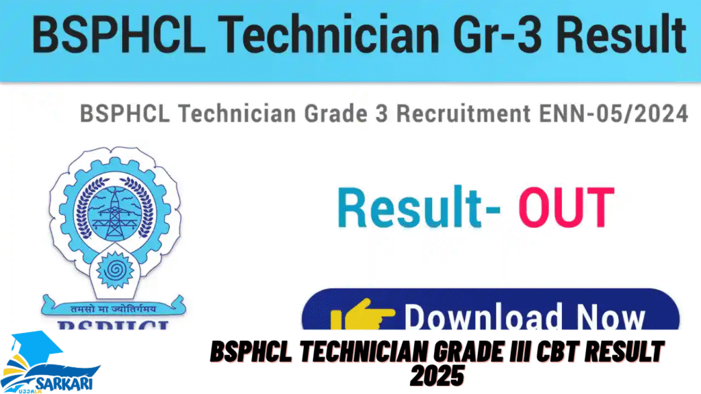 BSPHCL Technician Grade III CBT Result 2025