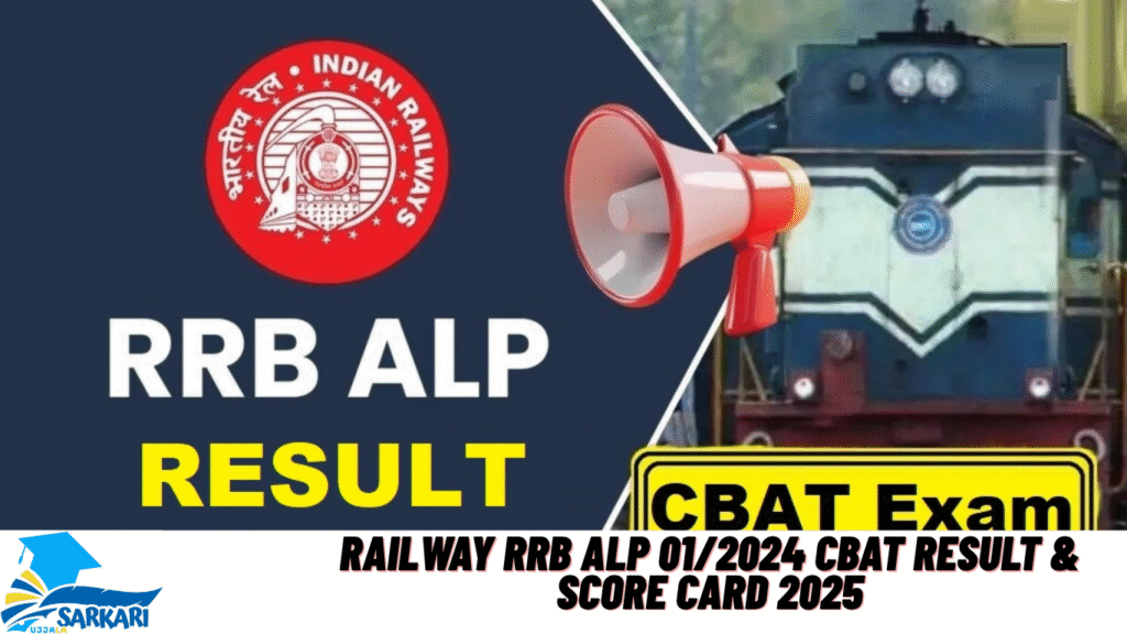 Railway RRB ALP 01/2024 CBAT Result & Score Card 2025