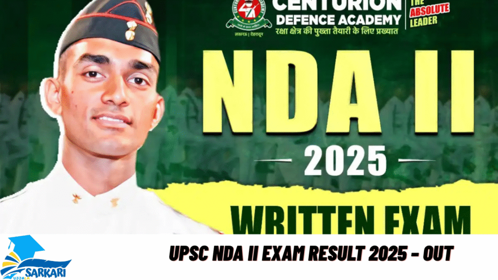 UPSC NDA II Exam Result 2025 – Out