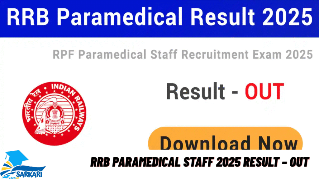 RRB Paramedical Staff 2025 Result – Out