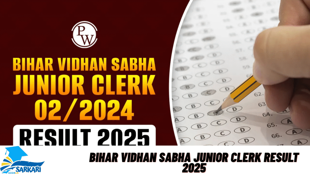 Bihar Vidhan Sabha Junior Clerk Result 2025