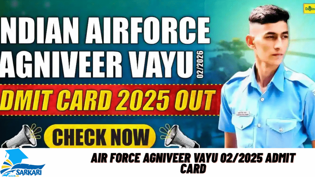 Air Force Agniveer Vayu 02/2025 Admit Card