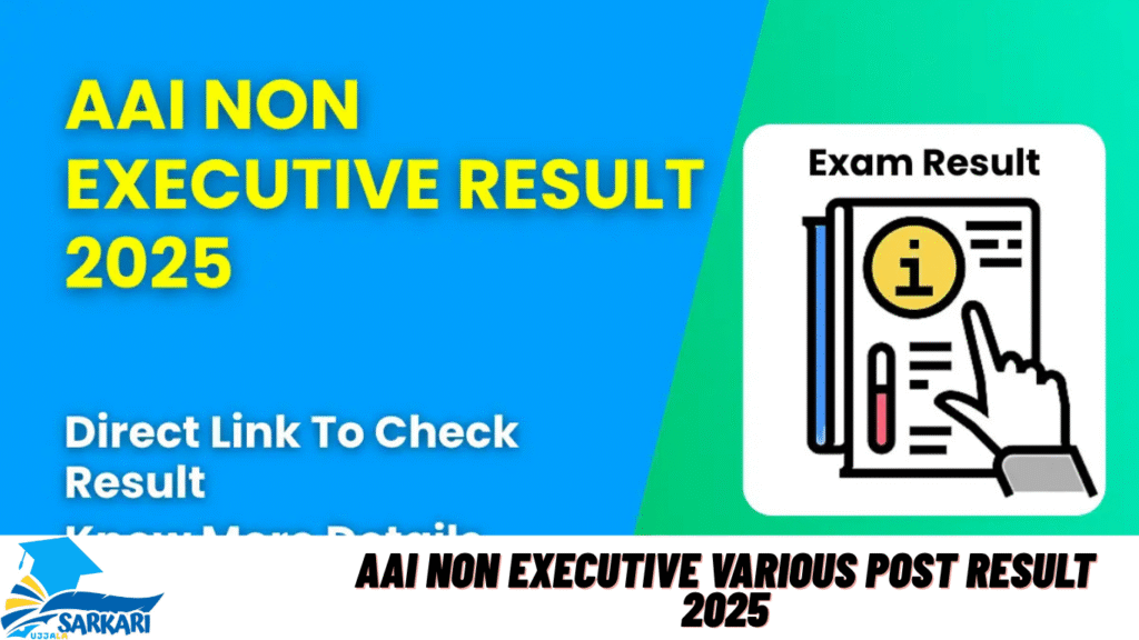 AAI Non Executive Various Post Result 2025