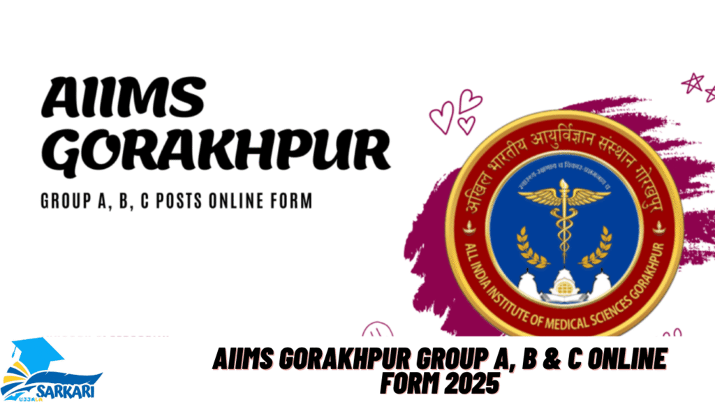 AIIMS Gorakhpur Group A, B & C Online Form 2025