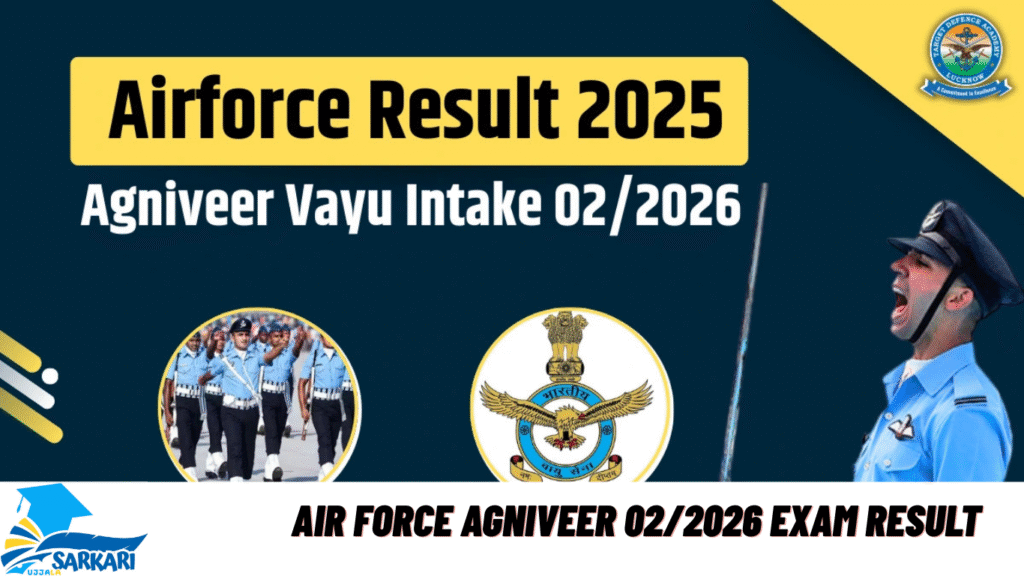 Air Force Agniveer 02/2026 Exam Result