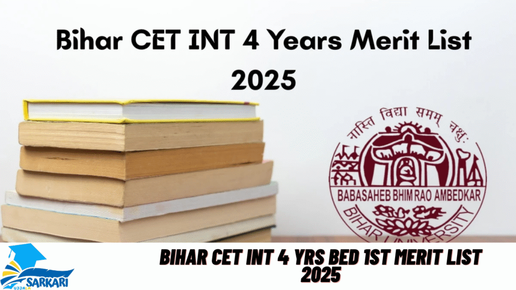 Bihar CET Int 4 Yrs BEd 1st Merit List 2025