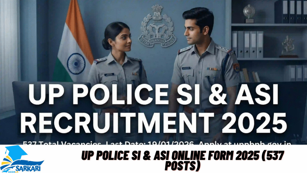UP Police SI & ASI Online Form 2025 (537 Posts)