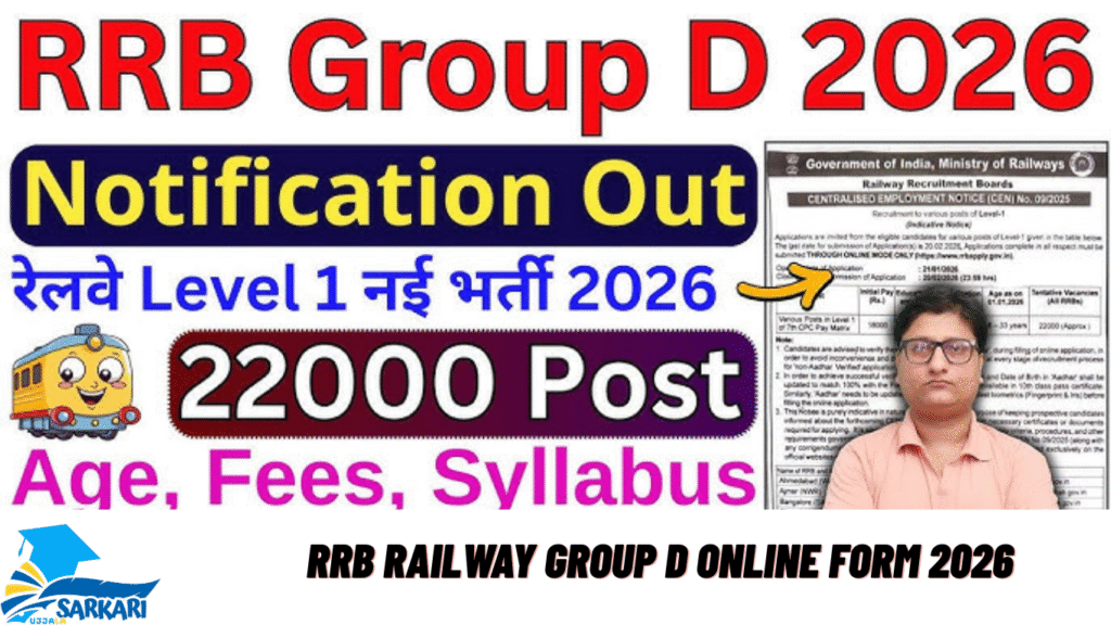 RRB Railway Group D Online Form 2026